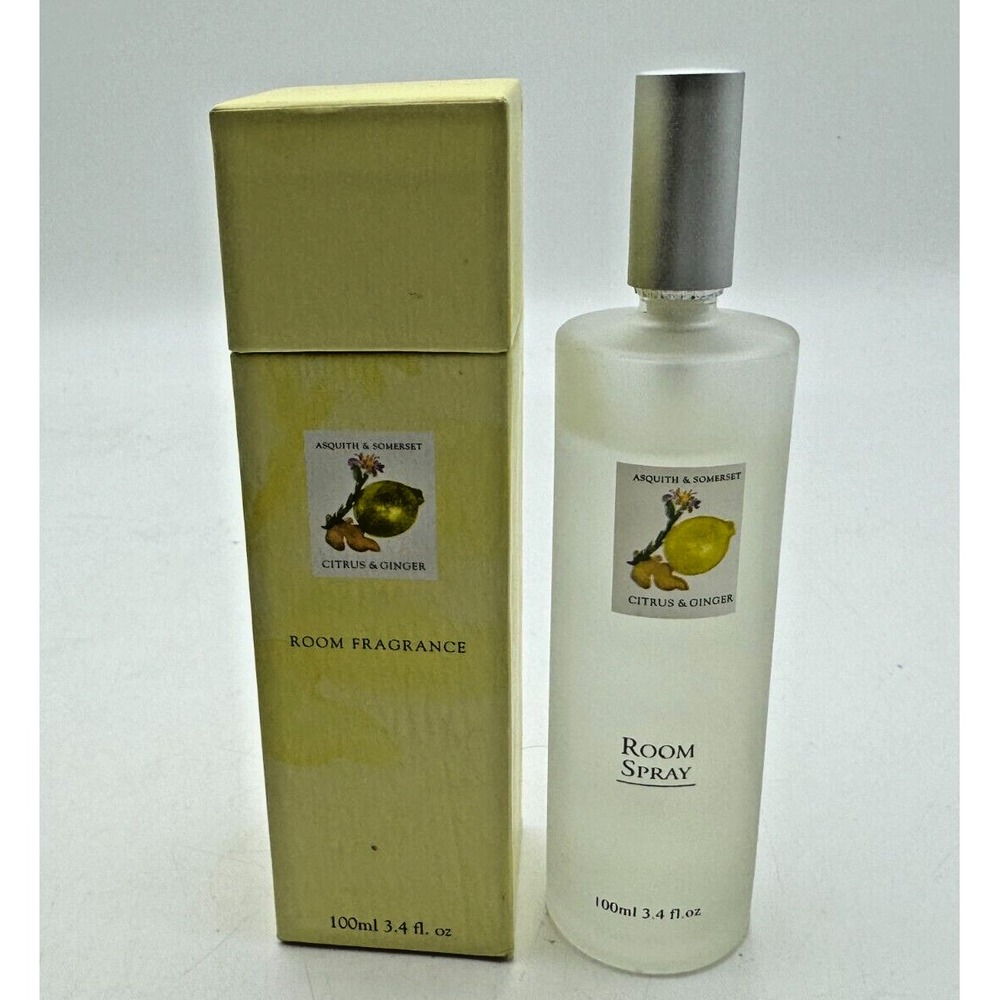 Asquith Somerset Citrus Ginger Floral Room Fragrance 3.4oz Spray Approx 85% Full